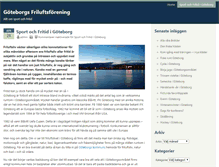 Tablet Screenshot of goteborgsfriluftsforening.se